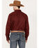 Image #4 - RANK 45® Men's Twill Logo Long Sleeve Button-Down Stretch Western Shirt, Wine, hi-res