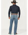 Image #3 - Cinch Men's Medium Wash Relaxed Bootcut Performance Stretch Denim Jeans , Indigo, hi-res