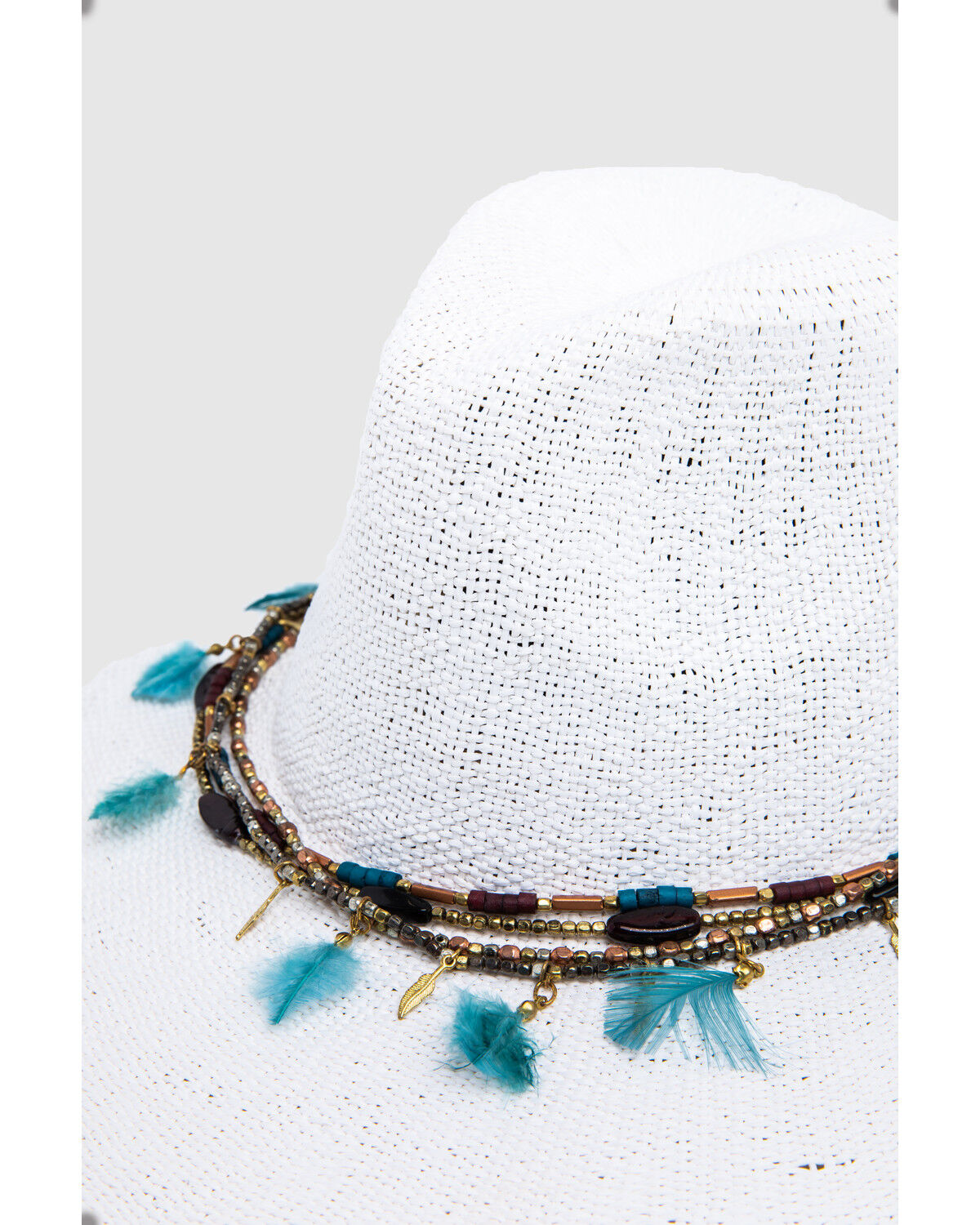 Image #7 - Nikki Beach Women's Dara Straw Western Fashion Hat, White, hi-res