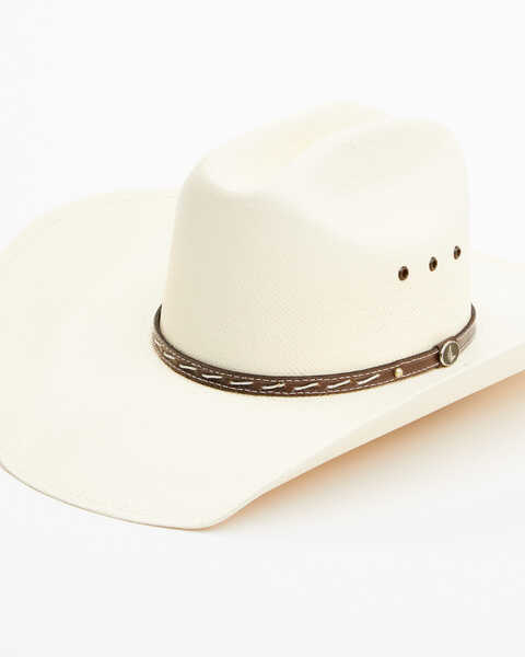 Cody James Men's Laced Woven Straw Western Hat, Ivory, hi-res