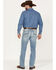 Image #3 - Ariat Men's M4 Orleans Abel Light Wash Stretch Relaxed Straight Jeans - Big , Blue, hi-res