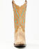 Image #4 - Dan Post Women's Exotic Ostrich Leg Western Boots - Snip Toe, Brown, hi-res