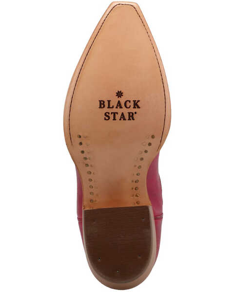 Image #7 - Black Star Women's Paradise Western Boot - Snip Toe, Fuchsia, hi-res