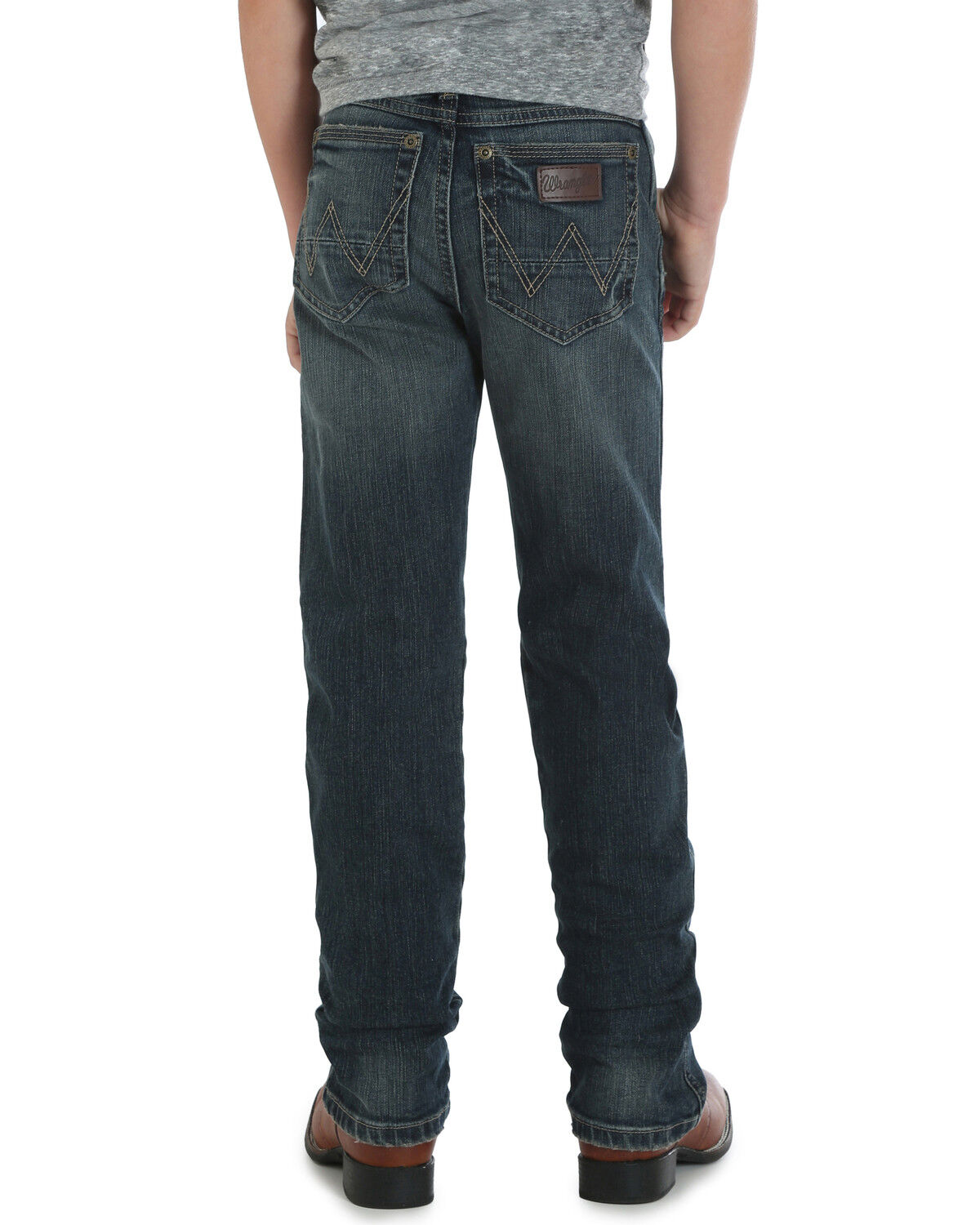 Image #2 - Wrangler Retro Boys' Jerome Slim Straight Jeans, Blue, hi-res
