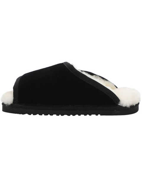 Image #3 - Lamo Footwear Women's Apma Slide Wrap Slippers, Black, hi-res
