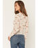 Image #4 - Ash & Violet Women's Conversation Print Mesh Long Sleeve Top, Cream, hi-res