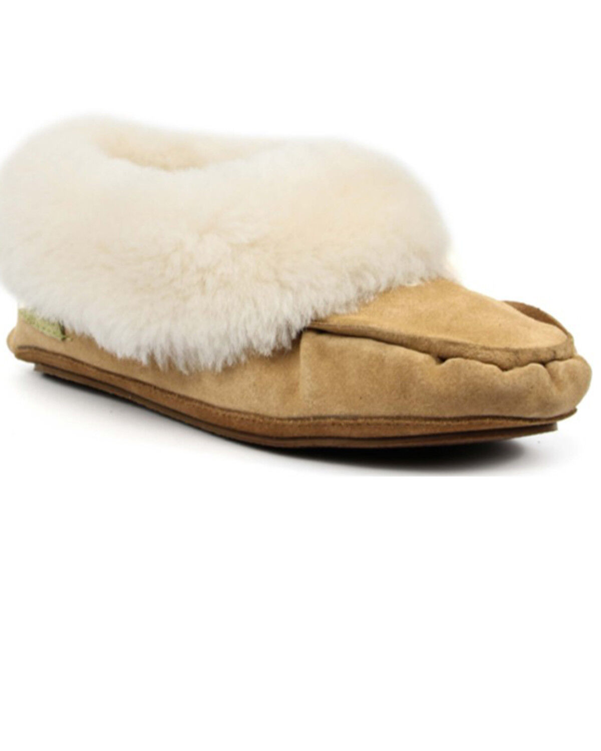 Image #1 - Superlamb Women's Navajo Tan Slip-On Casual Fleece Moccasin, , hi-res