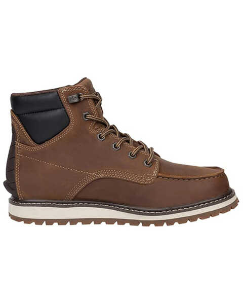 Image #1 - Timberland Men's 6" Irvine Lace-Up Work Boots - Soft Toe , Brown, hi-res