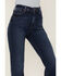 Just Black Denim Women's High Rise Vintage Wide Leg Flare Jeans, Blue, hi-res