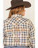 Ariat Women's R.E.A.L. Natural Plaid Print Long Sleeve Western Shirt - Plus, Navy, hi-res