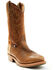 Double H Men's 12" Domestic I.C.E.™ Roper Western Boots - Medium Toe , Brown, hi-res