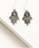 Image #4 - Shyanne Women's Cross Hamsa Metal Earring Set, Silver, hi-res