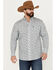 Image #1 - Ariat Men's Fortune Classic Fit Button Down Long Sleeve Western Shirt, Grey, hi-res