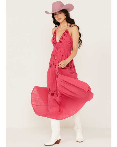 Image #2 - Free People Women's Real Love Midi Dress , Pink, hi-res