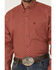 Image #3 - George Strait by Wrangler Men's Geo Print Long Sleeve Button-Down Stretch Western Shirt - Tall, Red, hi-res