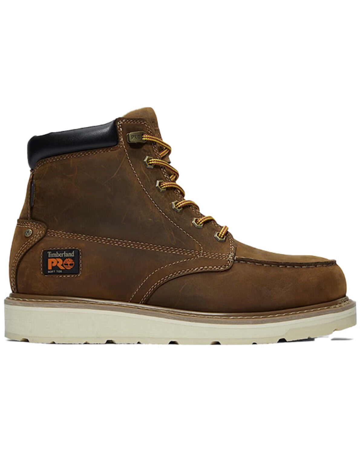 Timberland PRO Men's Gridworks 6" Waterproof Moc Work Boots - Soft Toe, Brown, hi-res
