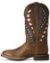 Image #2 - Ariat Men's VentTEK Western Performance Boots - Broad Square Toe, Brown, hi-res