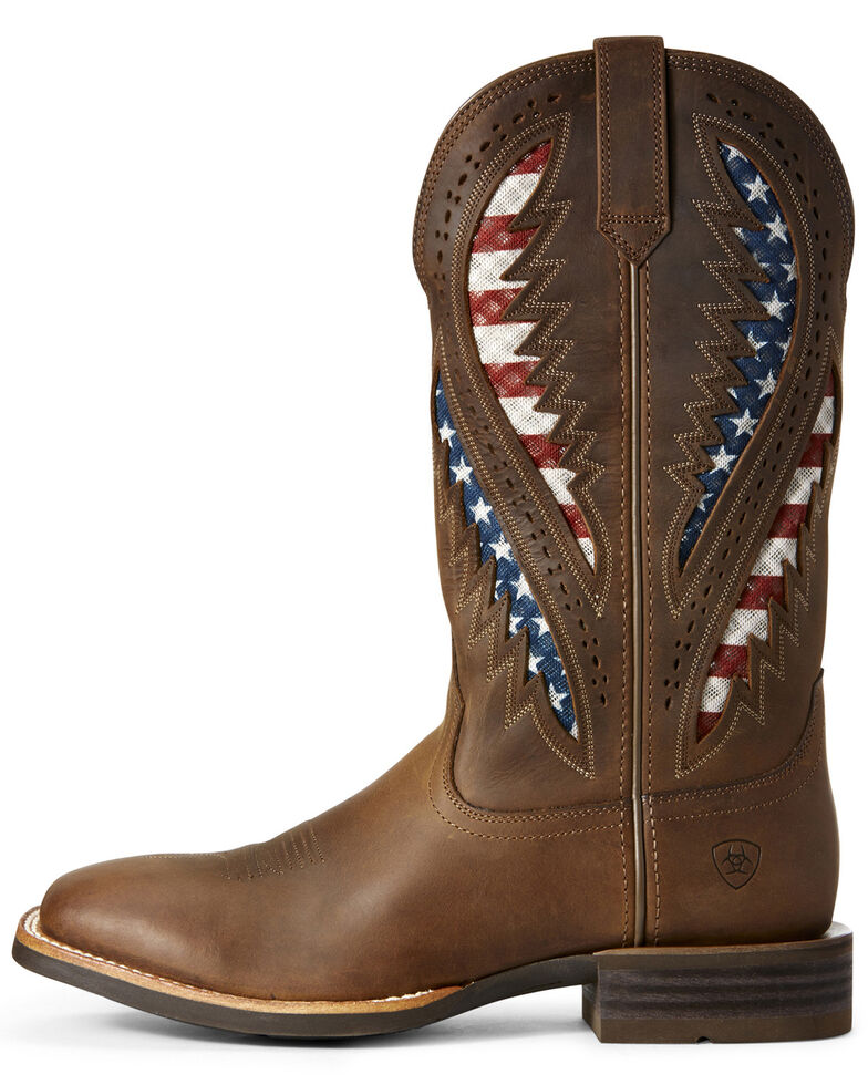 Ariat Men's Circuit Patriot Western Boots - Broad Square Toe