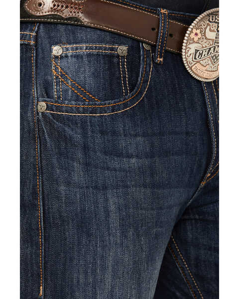 Image #2 - Wrangler 20X Men's No. 42 Dark Wash Slim Bootcut Jeans, Denim, hi-res