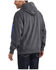 Image #2 - Ariat Men's Logo Graphic Hooded Sweatshirt - Big, Charcoal, hi-res