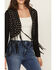 Image #3 - Vocal Women's Fringe Cropped Jacket, Black, hi-res