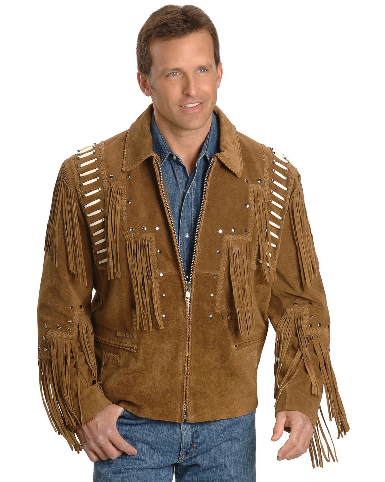 Liberty Wear Bone Fringed Leather Jacket Sheplers