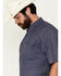 Image #2 - Ariat Men's VentTEK Outbound Printed Short Sleeve Performance Shirt, Dark Blue, hi-res