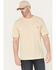 Image #2 - Carhartt Men's Relaxed Fit Lightweight C Graphic Short Sleeve Pocket Shirt, Cream, hi-res