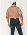 Image #4 - Sendero Provisions Men's Prescott Embroidered Short Sleeve Snap Western Shirt, Tan, hi-res