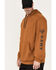 Image #2 - Hawx Men's Primo Logo Graphic Fleece Hooded Work Sweatshirt, Rust Copper, hi-res