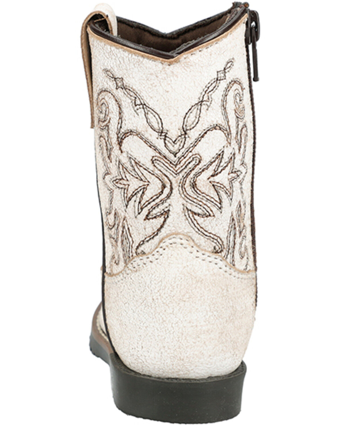 Image #4 - Smoky Mountain Toddler Boys' Autry Western Boots - Broad Square Toe, White, hi-res