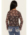 Image #4 - Trixxi Girls' Paisley Print Long Sleeve Mesh Top, Black, hi-res