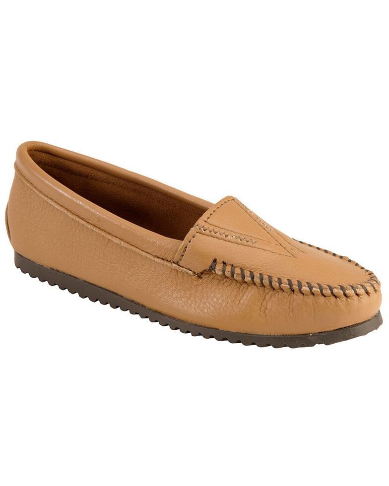 minnetonka women's double deerskin softsole moccasin