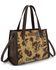 Image #2 - Wrangler Women's Cowboy Print Concealed Carry Crossbody Satchel, Dark Yellow, hi-res