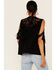 Maggie Sweet Women's Guajira Floral Fringe Vest, Black, hi-res
