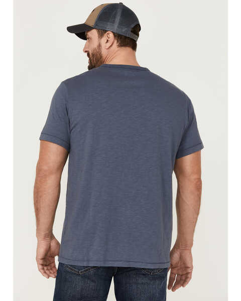 Image #4 - Brothers and Sons Men's Indigo Basic Short Sleeve Pocket T-Shirt , Indigo, hi-res
