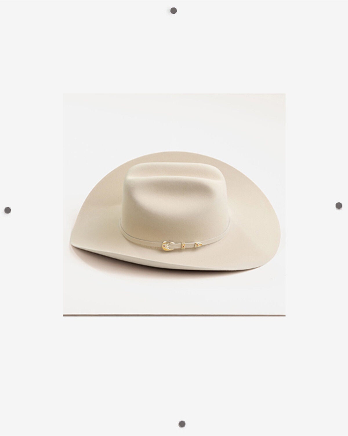 Image #2 - Larry Mahan Real 6X Felt Cowboy Hat, Silver Belly, hi-res