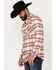 Image #2 - Pendleton Men's Burnside Plaid Print Long Sleeve Button-Down Western Shirt , Grey, hi-res