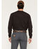 Image #4 - Cody James Men's FR Roughneck Solid Long Sleeve Snap Henley Work Shirt, Dark Brown, hi-res