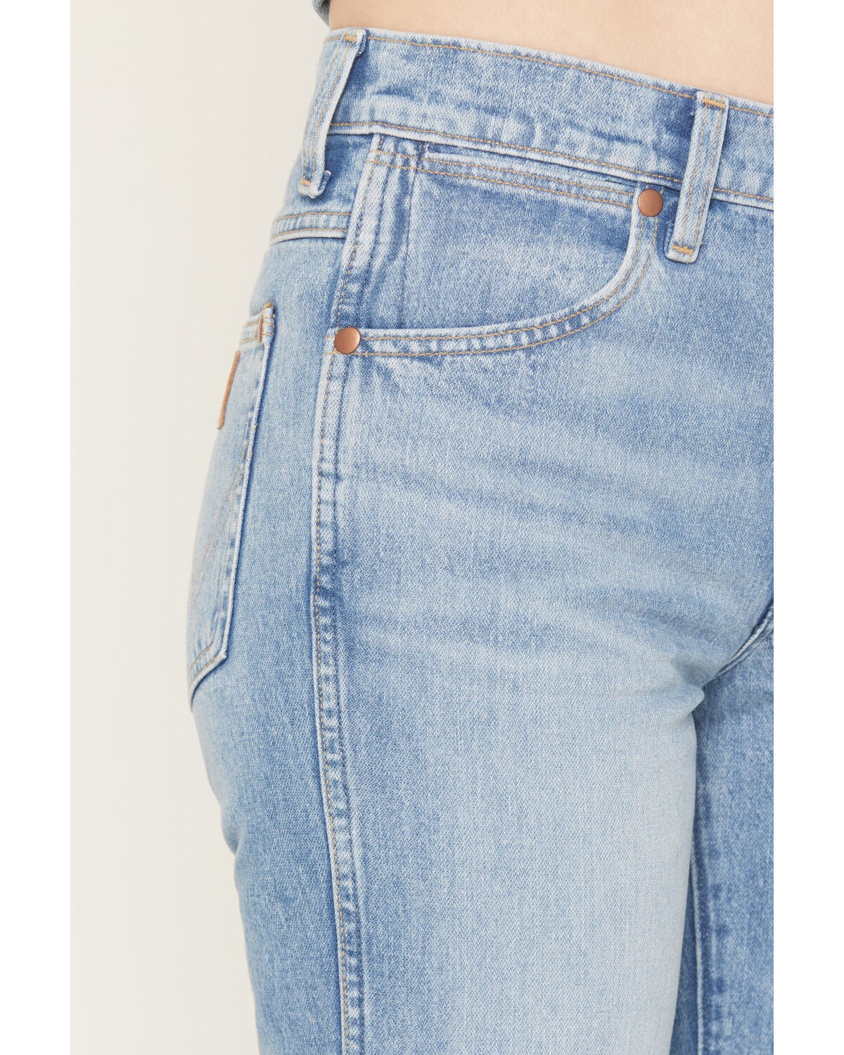 Image #2 - Wrangler Women's 70s Medium Wash High Rise Flare Denim Jeans, Medium Wash, hi-res