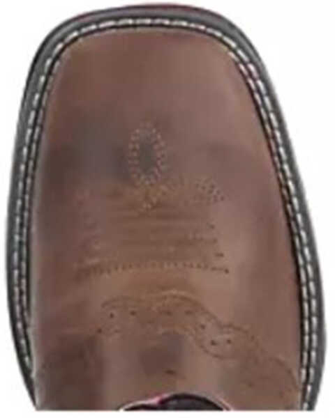 Image #6 - Smoky Mountain Women's Prairie Western Boots - Broad Square Toe , Pink, hi-res