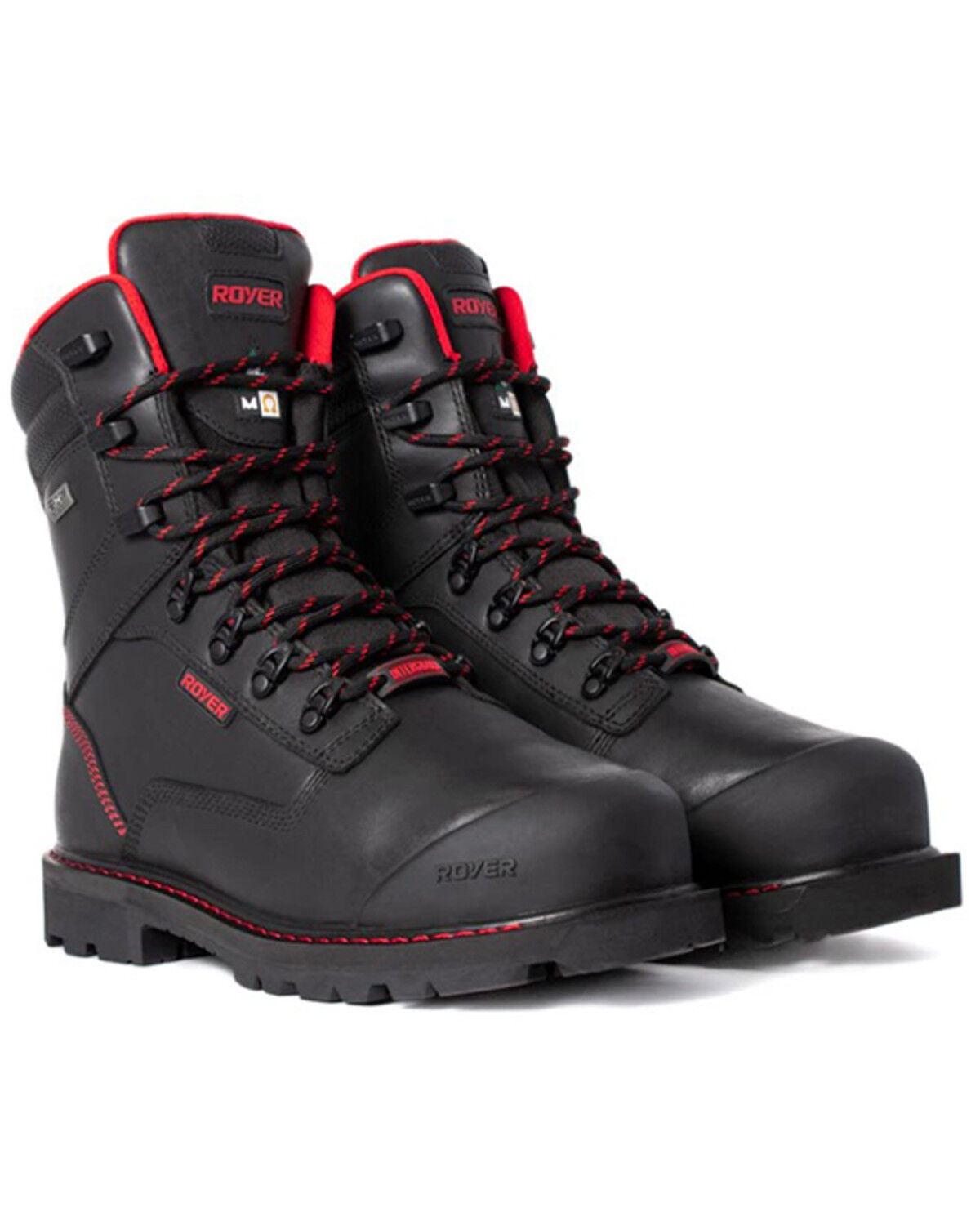 Image #1 - ROYER Men's 8" Revolt Interguard 2.0 Work Boots - Carbon Toe, Brown, hi-res