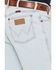 Image #4 - Wrangler Men's 13MWZ Toughlite Light Wash Cowboy Cut Straight Stretch Denim Jeans, Light Wash, hi-res