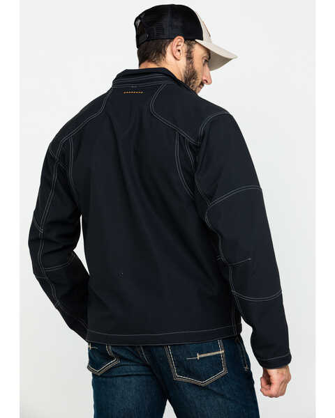 Ariat Men's Rebar Canvas Softshell Work Jacket , Black, hi-res