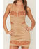 Image #3 - Blue B Women's Boot Barn Exclusive Sleeveless Embroidered Faux Suede Mini Dress, Sand, hi-res