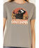 Image #3 - White Crow Women's This Country Needs More Cowboys Graphic Short Sleeve Tee , Charcoal, hi-res