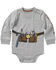 Image #1 - Carhartt Infant Boys' Toolbelt Long Sleeve Onesie, Grey, hi-res