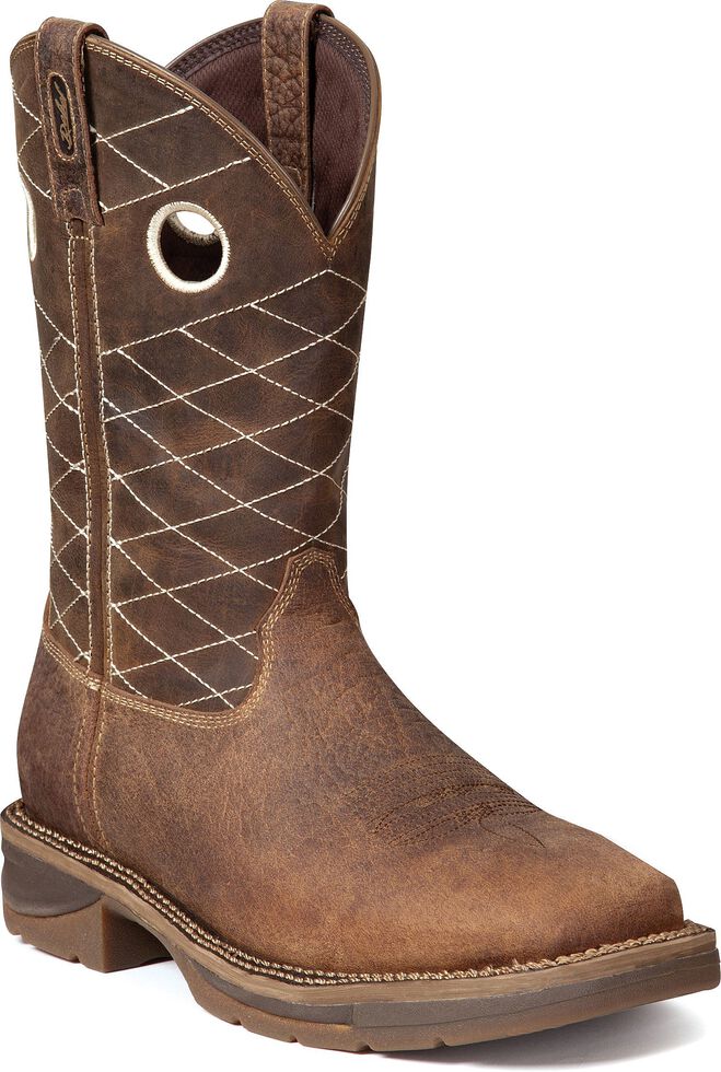 Durango Men's Workin' Rebel Brown Western Boots - Composite Toe, Chocolate, hi-res