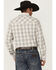 Image #4 - Wrangler Retro Men's Plaid Print Long Sleeve Snap Western Shirt, Cream, hi-res