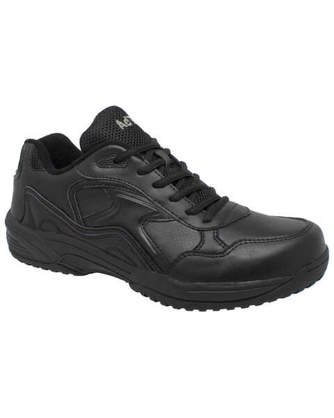 Ad Tec Men's Athletic Uniform Work Shoes - Composite Toe, Black, hi-res